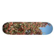 Tree With Red Berries Skate Boards