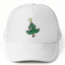 Tree with star on top hats