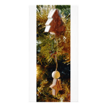 Tree wood star customized photo card