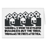 Treeless Suburbia cards