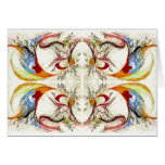 Trees and Birds fantasy Greeting Cards
