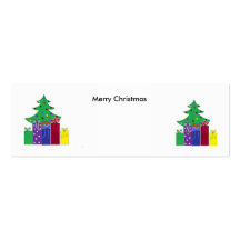 Trees and Gifts - Tag Business Card Template