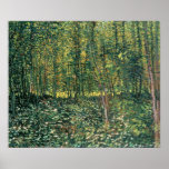 Trees and Undergrowth, 1887 Print