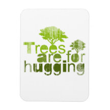 Trees are for hugging Faded.png Vinyl Magnet