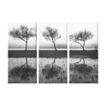 Trees by the lake canvas prints