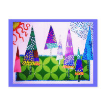 Trees Collage, Happy Holidays