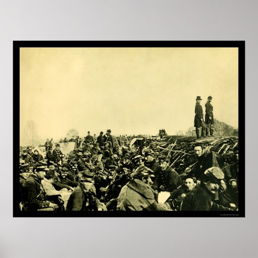 Trench Warfare in Petersburg, VA 1864 Print