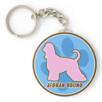 Trendy Afghan Hound Key Chain