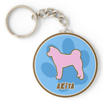 Trendy Akita Keychain