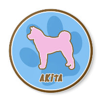 Trendy Akita Refrigerator Magnet