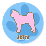 Trendy Akita Stickers