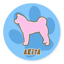 Trendy Akita Stickers