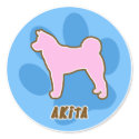 Trendy Akita Stickers