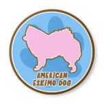 Trendy American Eskimo Dog Fridge Magnets