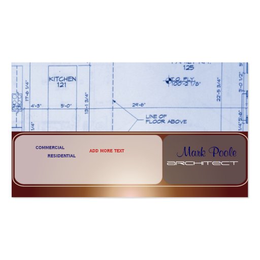 Trendy Architect business cards