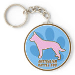 Trendy Australian Cattle Dog Keychain