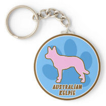 Trendy Australian Kelpie Keychain