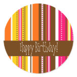Trendy Birthday Stickers