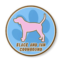 Trendy Black and Tan Coonhound Magnets