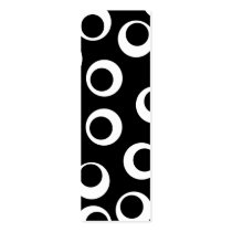 Trendy black and white retro design. business card