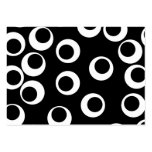 Trendy black and white retro design. business card templates