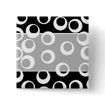 Trendy black and white retro design. pins