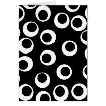 Trendy black and white retro design. Custom Cards
