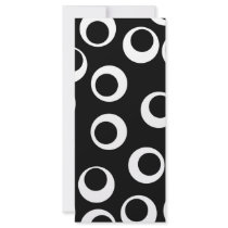 Trendy black and white retro design. Custom Rack Card Template