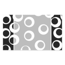 Trendy black and white retro design. Custom Rectangular Sticker