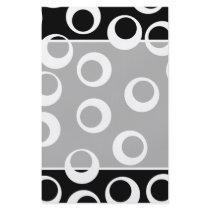 Trendy black and white retro design. custom flyer