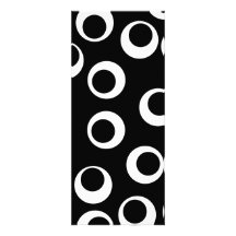 Trendy black and white retro design. custom invites
