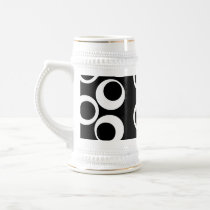 Trendy black and white retro design. coffee mugs