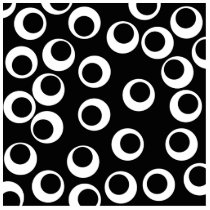 Trendy black and white retro design. photo cut out