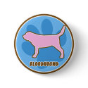 Trendy Bloodhound buttons
