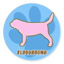 Trendy Bloodhound Stickers