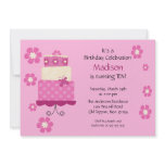 Trendy Cake Birthday Invitation