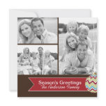 Trendy Chevron Christmas Photo Card
