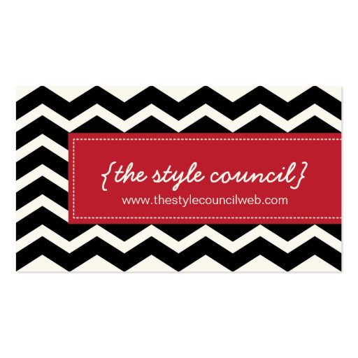 Trendy Chevron Pattern Business Card