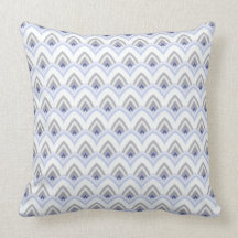 Trendy Chinese Dragon Scale Scallop ZigZag Pattern Pillows