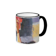 Trendy Figurative Art Red Hair Woman Coffee Mugs