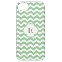 Trendy girly lime green chevron zigzag pattern iPhone 5 cover