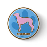 Trendy Greyhound Button