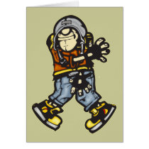 Trendy Hip Hop Dancer Card