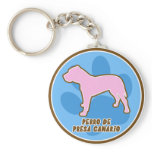 Trendy Perro de Presa Canario keychains