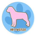 Trendy Rottweiler Sticker