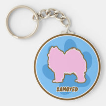 Trendy Samoyed Key Chain