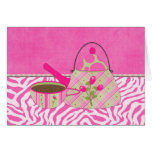 Trendy Shabby Roses Tea Pots and Teacups  (20) cards