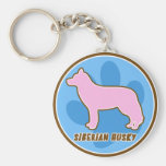 Trendy Siberian Husky Key Chains