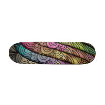 Trendy Watercolor Floral Print Skateboard Decks