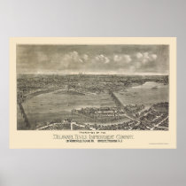 Trenton, NJ Panoramic Map - 1900 Posters
